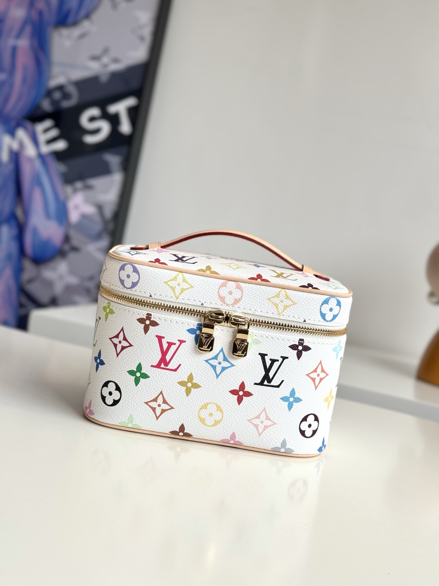 Luxury Designer Multicolore Cosmetic Case Vanity Bag – 20x13.5x12cm Large Capacity Travel Makeup Organizer with Top Handle & Free Shipping